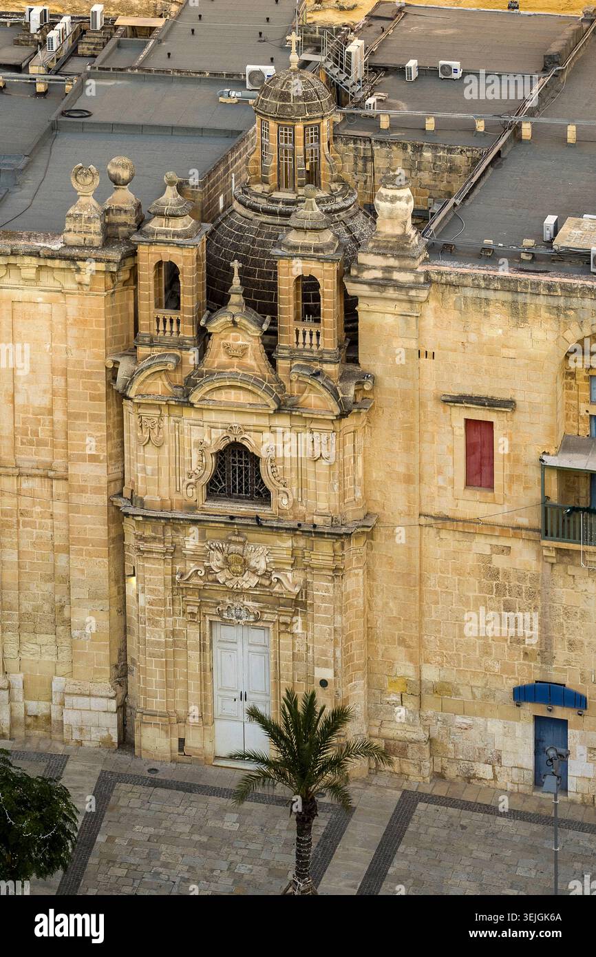 Malte - la Valette, église de la fuite en Égypte au bord de l'eau de la Valette Banque D'Images