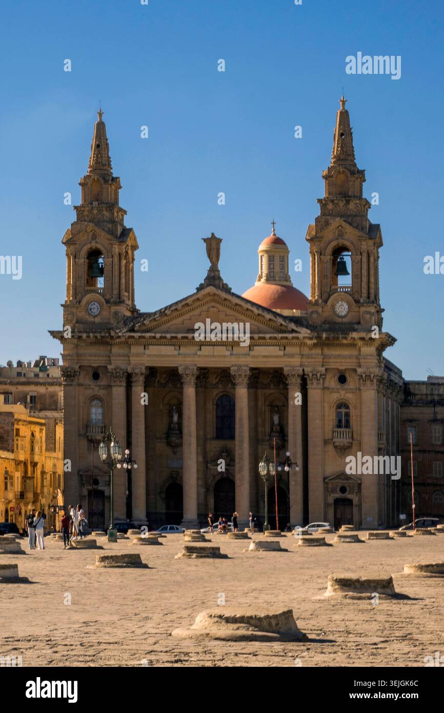 Malte - la Valette, église de composé Publius Banque D'Images