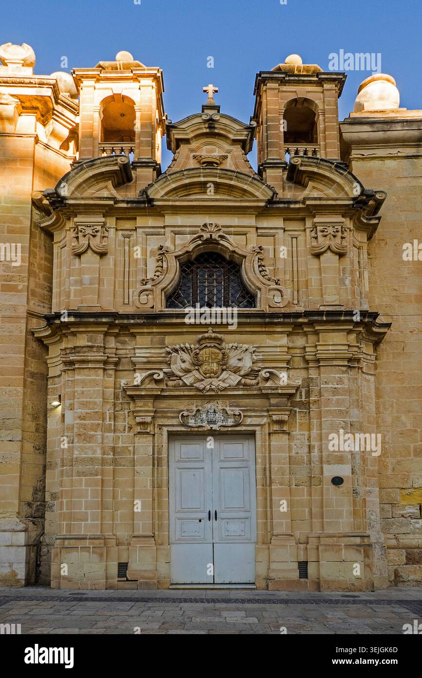 Malte - la Valette, église de la fuite en Égypte au bord de l'eau de la Valette Banque D'Images