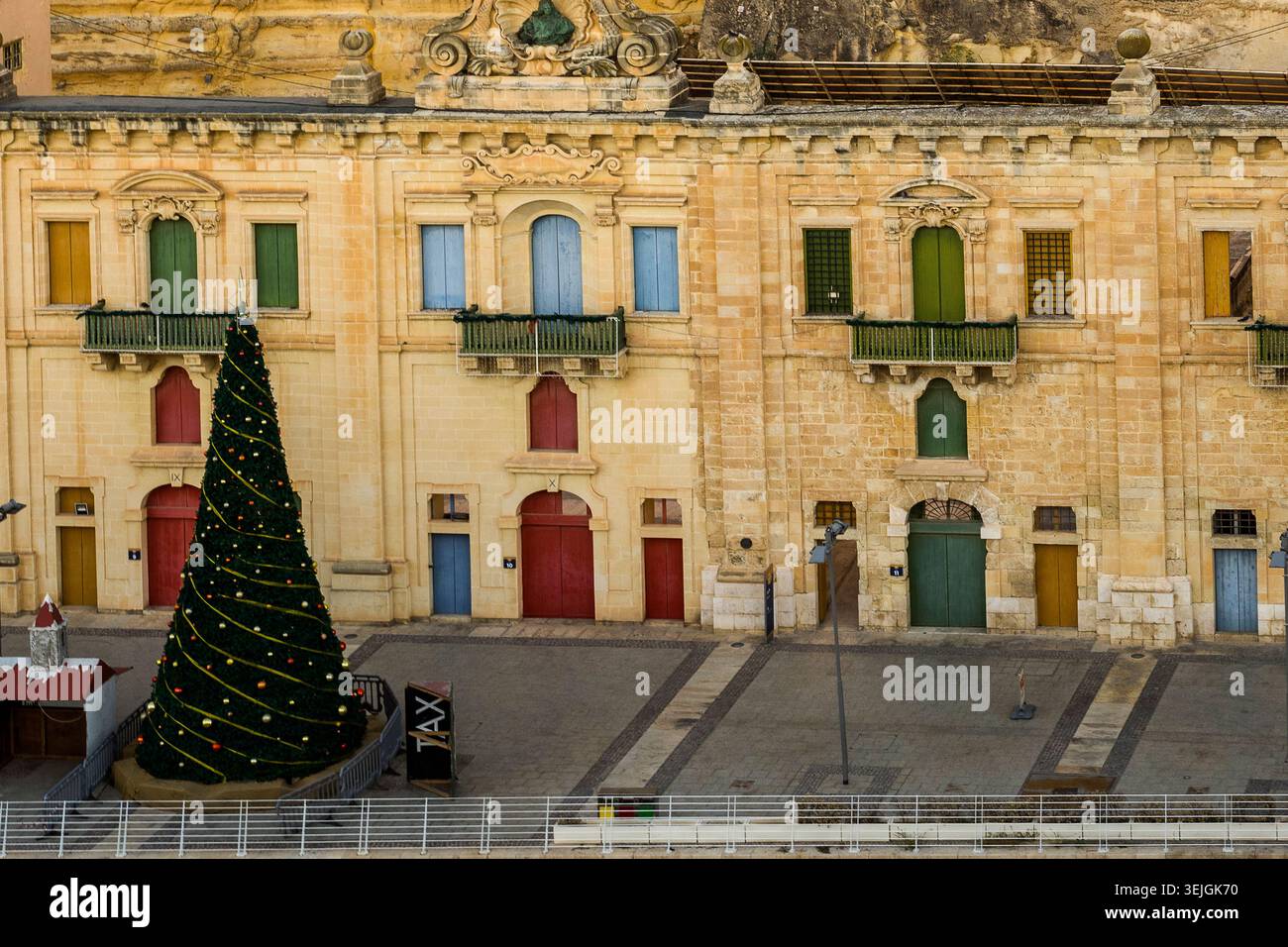 Malte - Valletta, Valletta Waterfront Banque D'Images