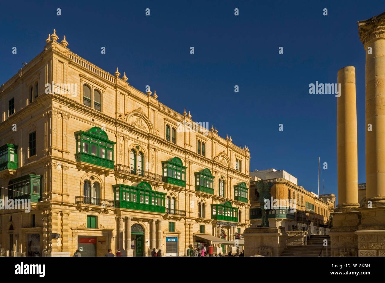 Malte - la Valette, Palazzo Ferreria Banque D'Images