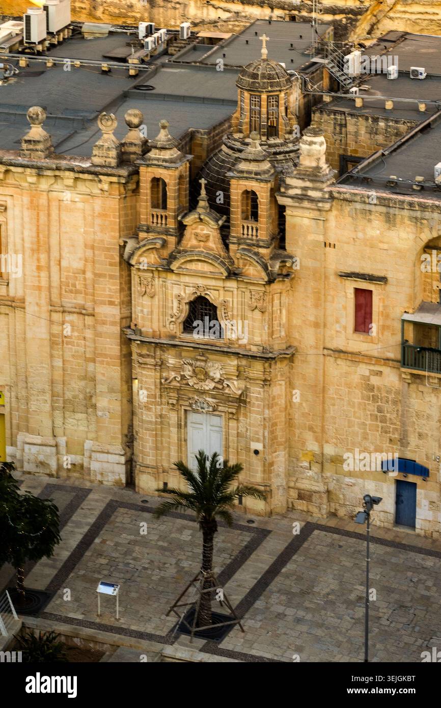 Malte - la Valette, église de la fuite en Égypte au bord de l'eau de la Valette Banque D'Images