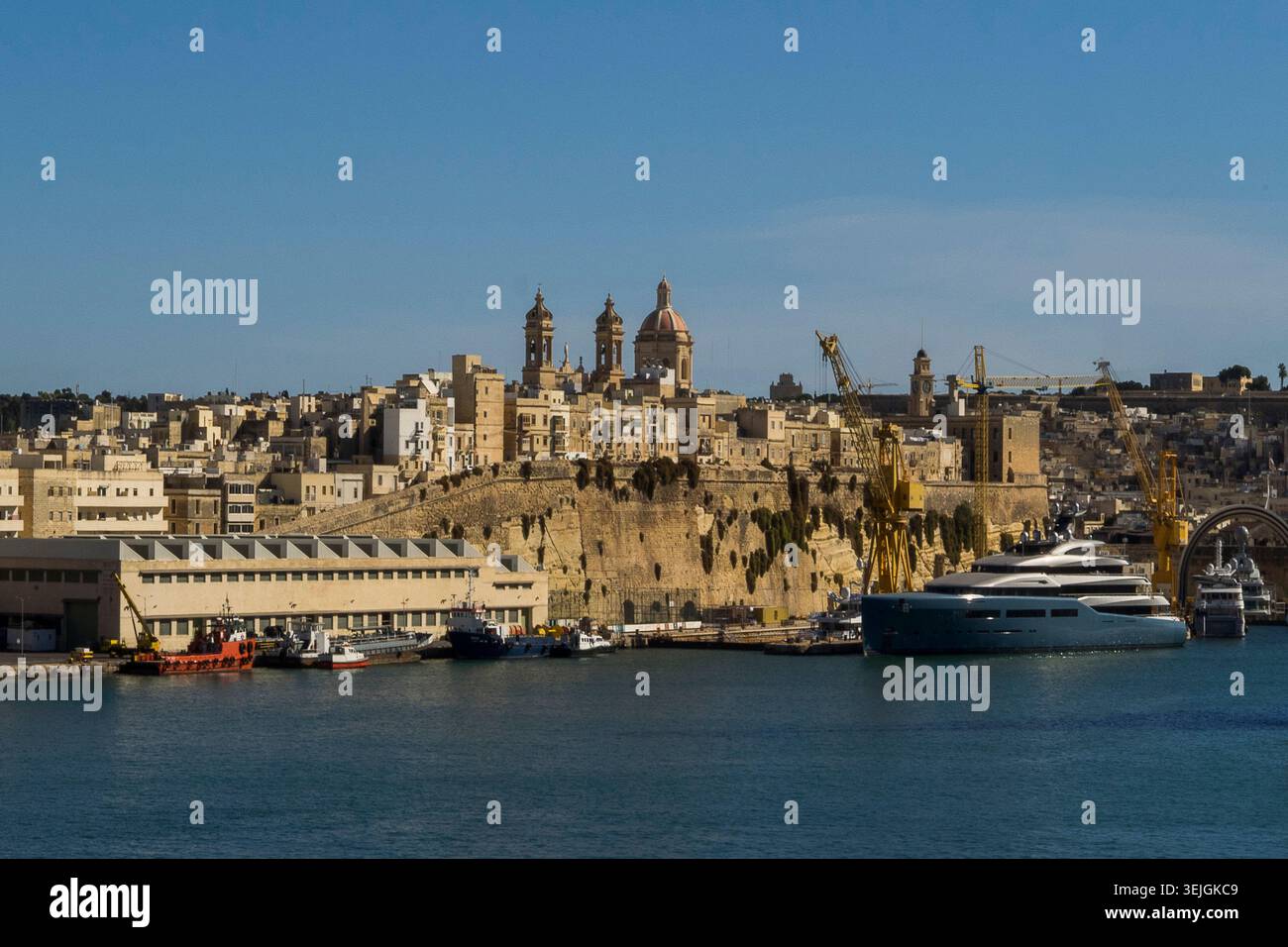 Malte - Valette, péninsule de Senglea Banque D'Images