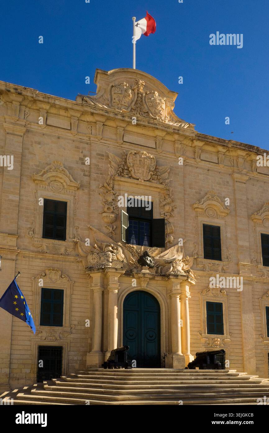 Malte - la Valette, Castille Inn Banque D'Images