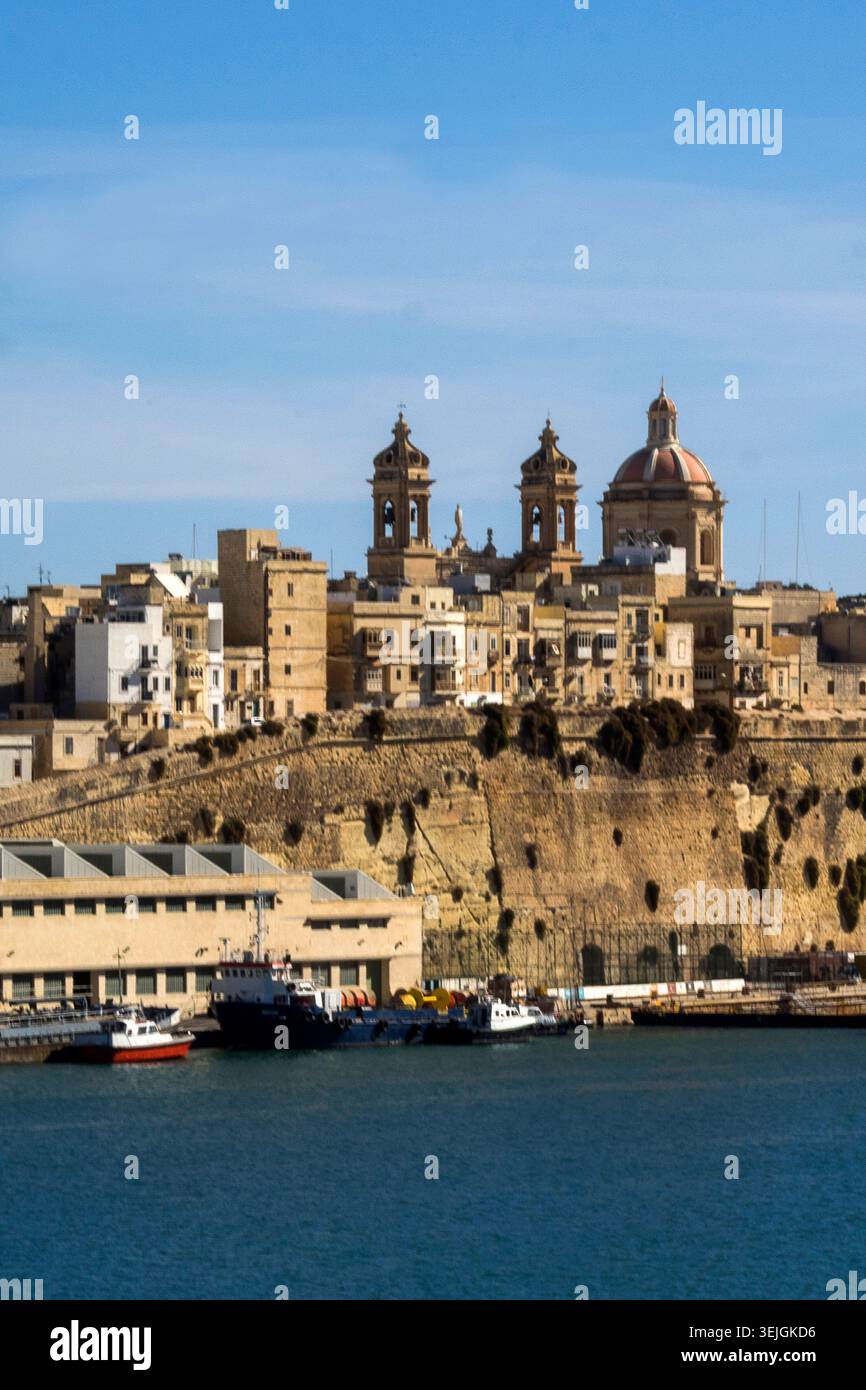 Malte - Valette, péninsule de Senglea Banque D'Images