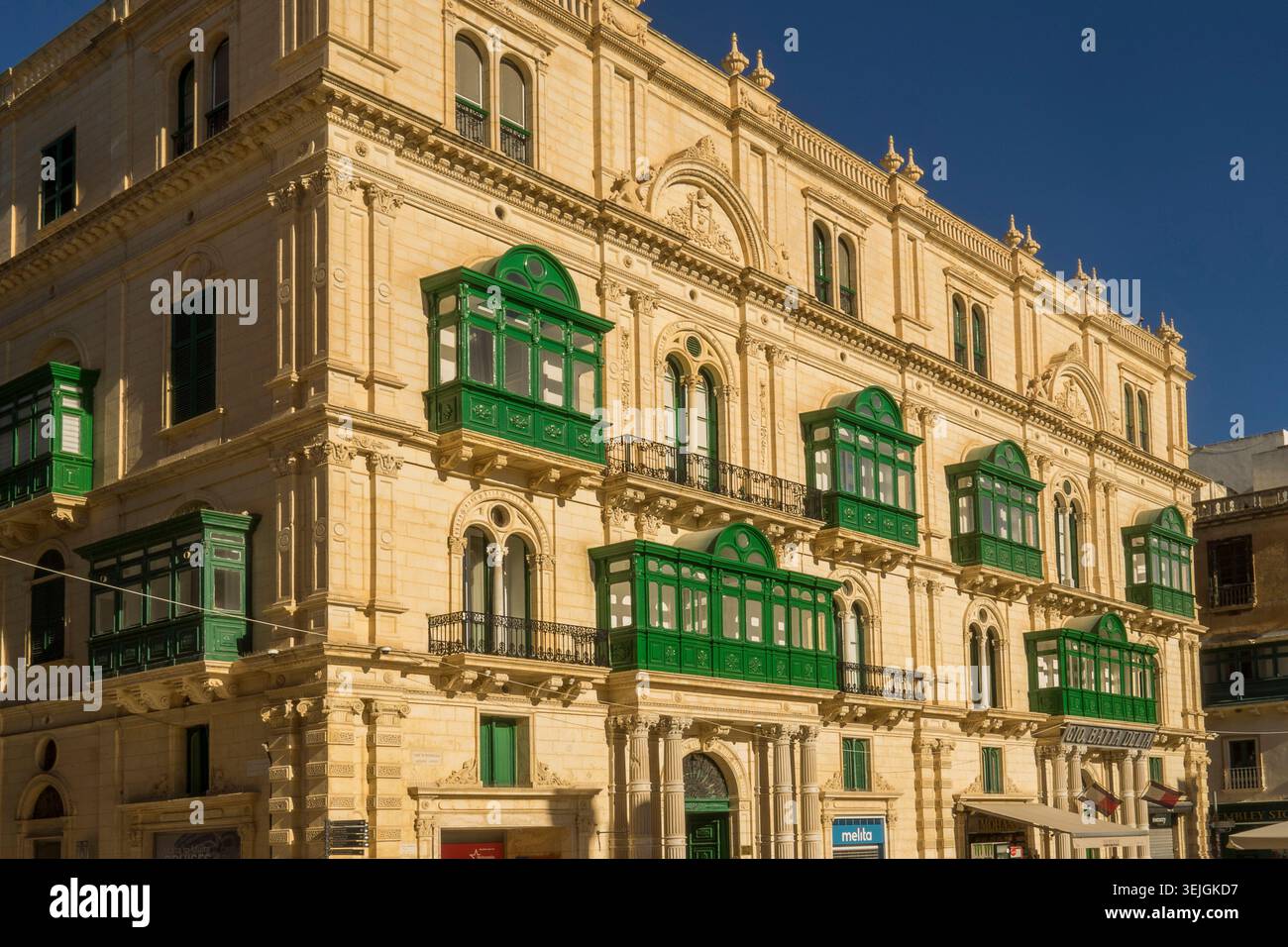 Malte - la Valette, Palazzo Ferreria Banque D'Images