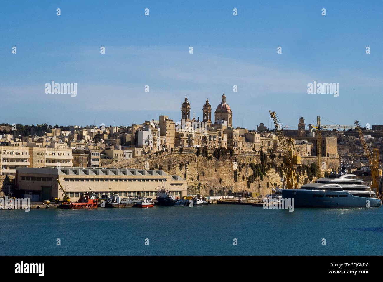 Malte - Valette, péninsule de Senglea Banque D'Images