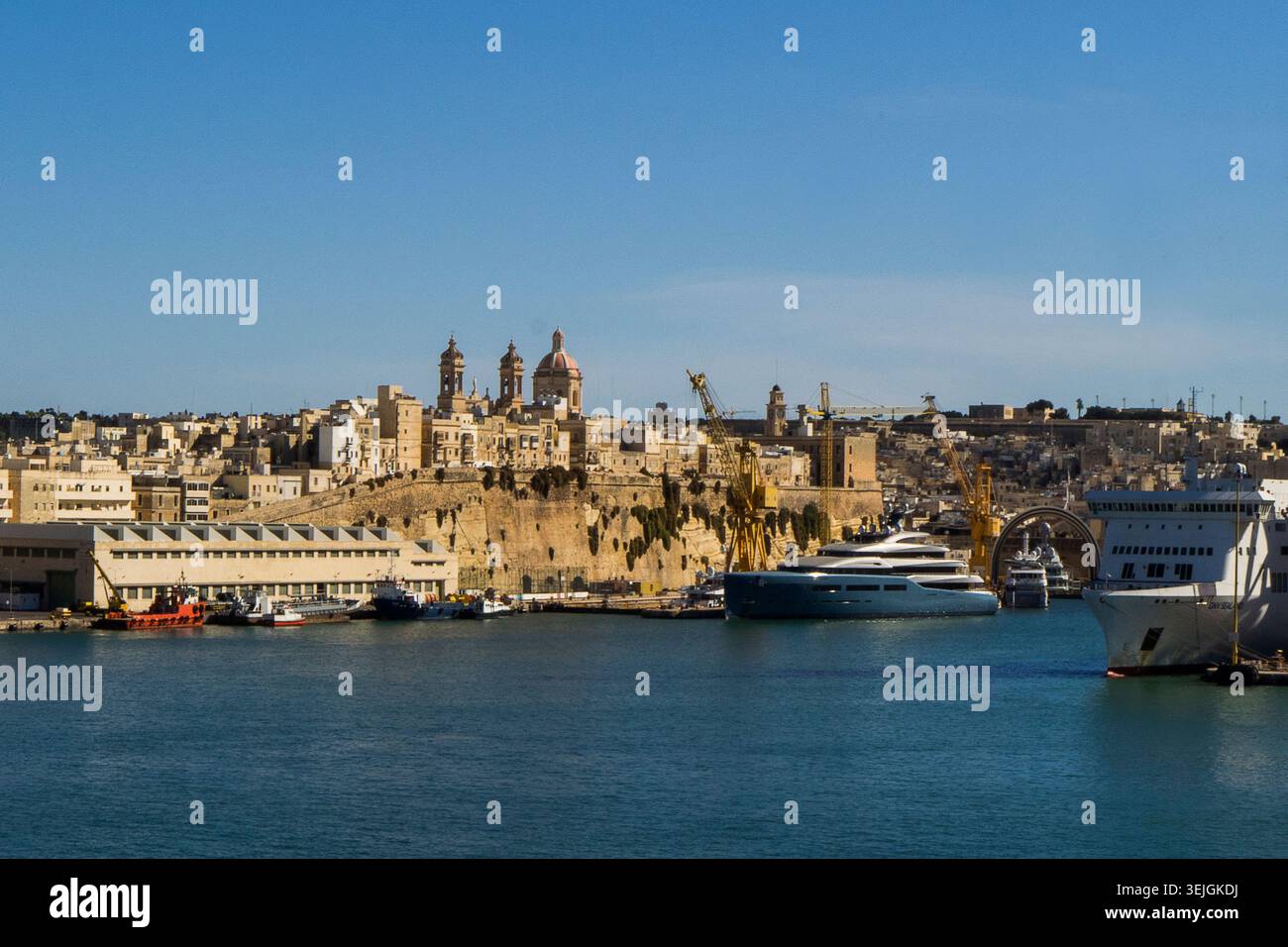 Malte - Valette, péninsule de Senglea Banque D'Images