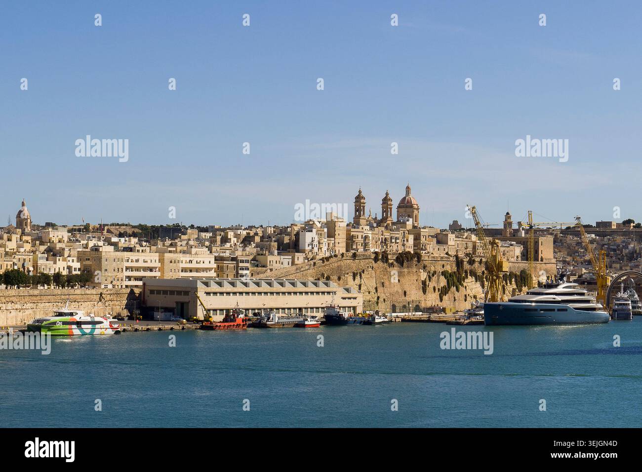 Malte - Valette, péninsule de Senglea Banque D'Images