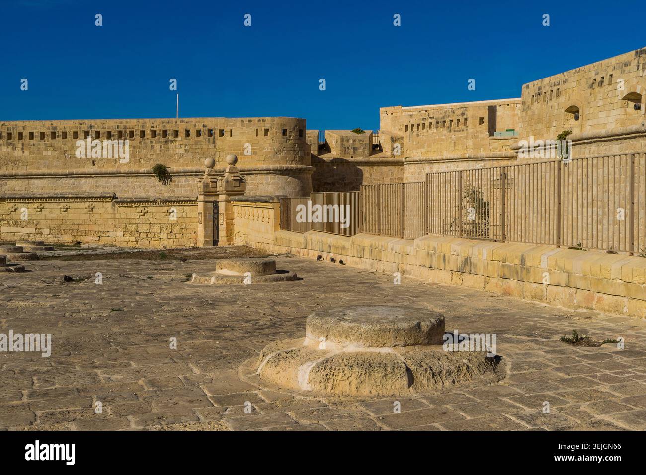 Malte - la Valette, bastion d'Abercrombie Banque D'Images