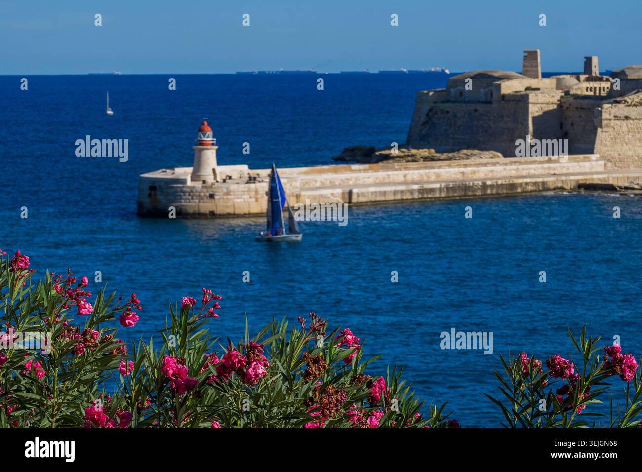 Malte - la Valette, Fort Ricasoli Banque D'Images