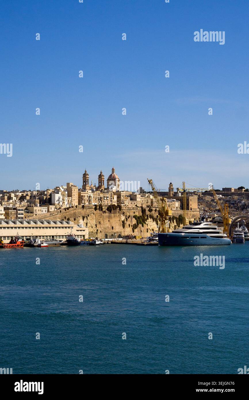 Malte - Valette, péninsule de Senglea Banque D'Images