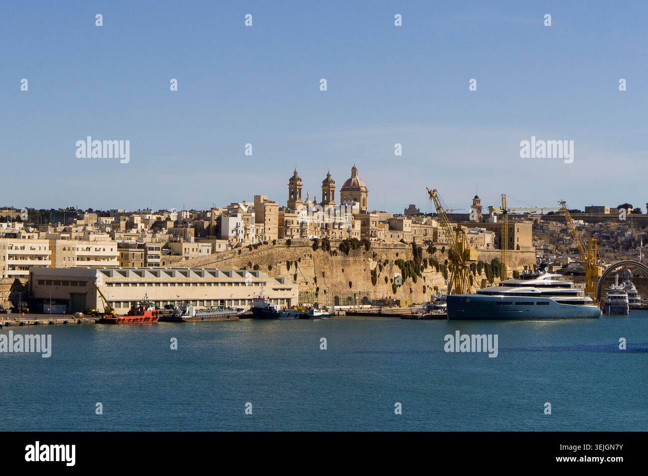 Malte - Valette, péninsule de Senglea Banque D'Images