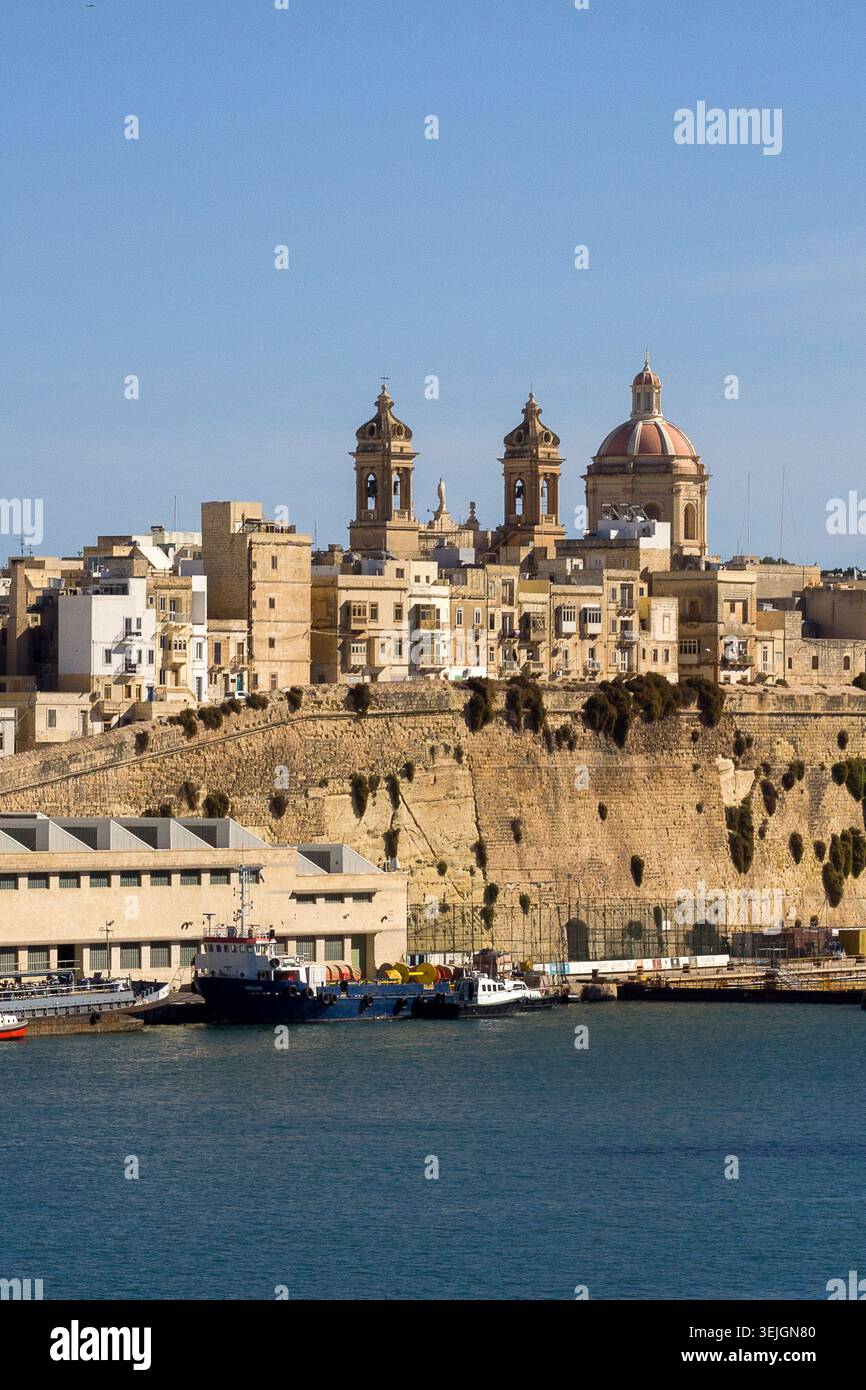 Malte - Valette, péninsule de Senglea Banque D'Images