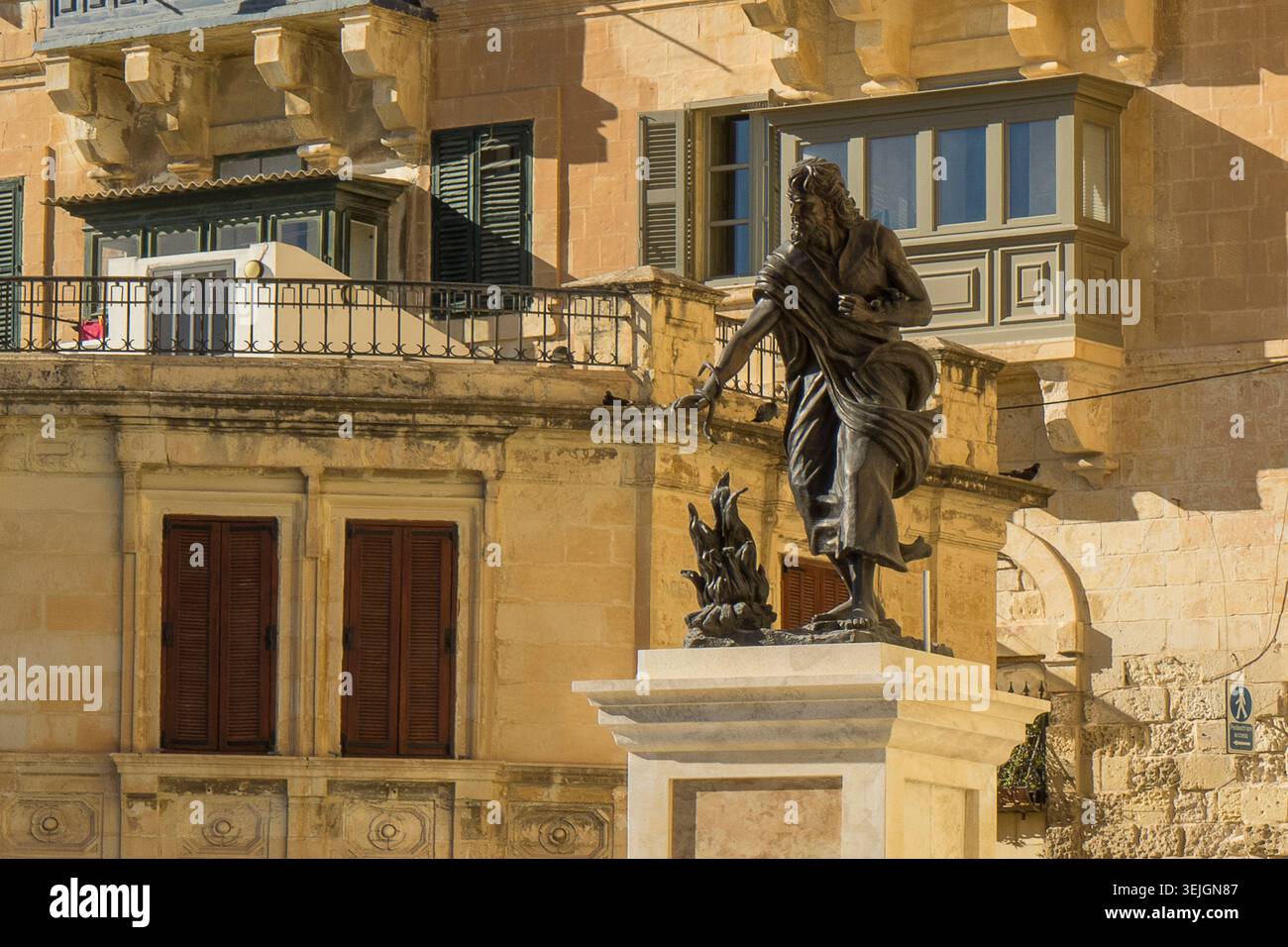 Malte - la Valette, Mémorial de l'épave de Saint Paul Banque D'Images