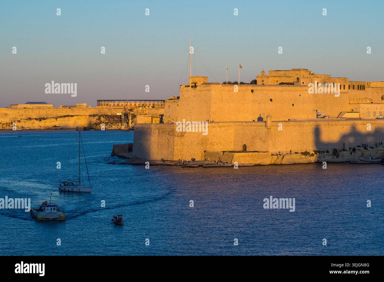 Malte - la Valette, bastion d'Abercrombie Banque D'Images