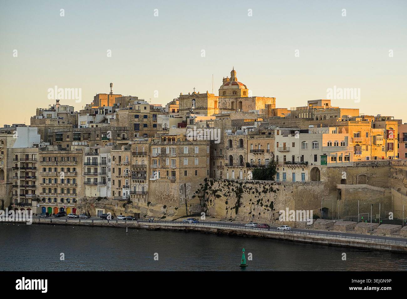 Malte - Valette, péninsule de Senglea Banque D'Images