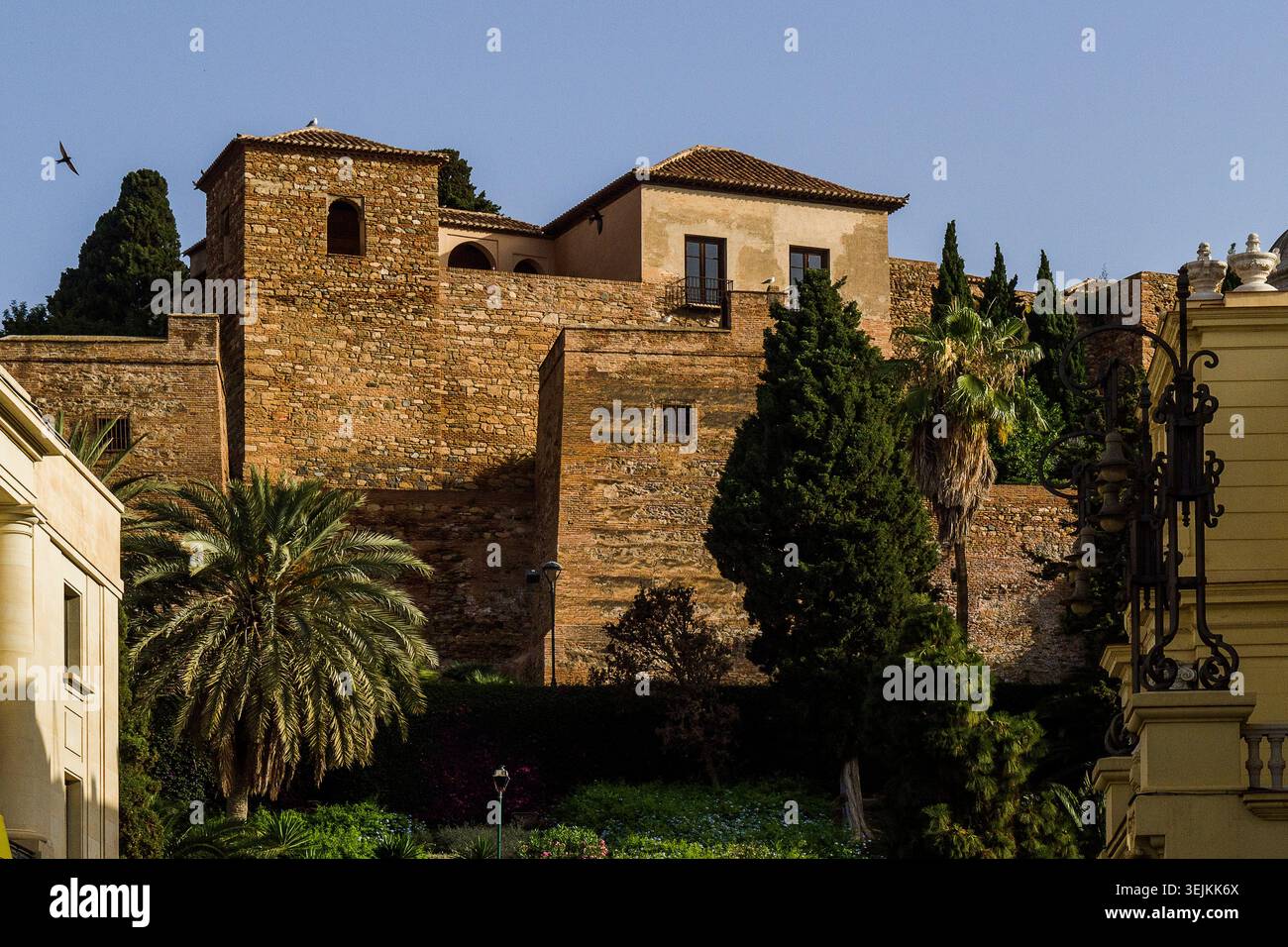 Espagne - Malaga, Alcazaba de Málaga Banque D'Images