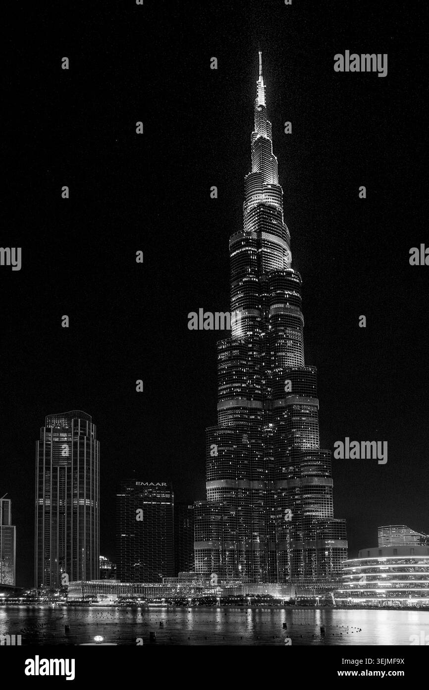 Emirates - VAR, Burj Khalifa à Dubaï Banque D'Images