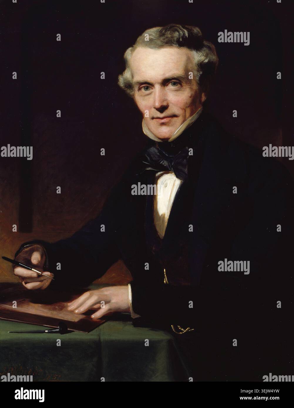 Portrait de John Henry Robinson, R.A., 1851. Banque D'Images