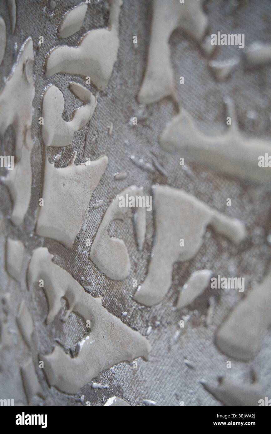 Gros plan abstrait Stone Carving architecture Detail Banque D'Images