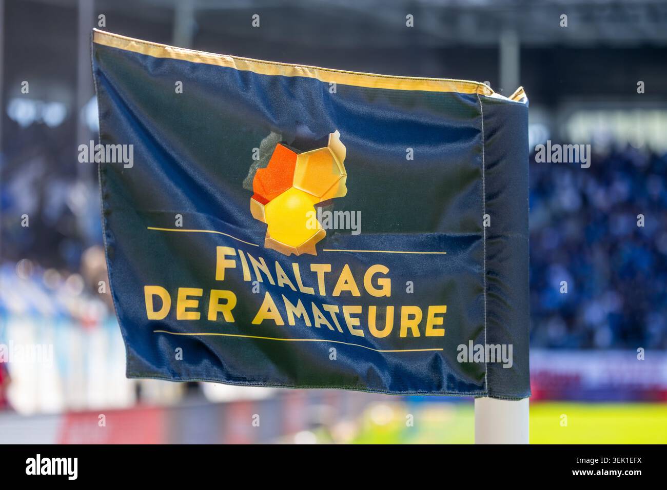 Amateur finals Day image symbolique : drapeau d'angle avec le logo officiel Banque D'Images