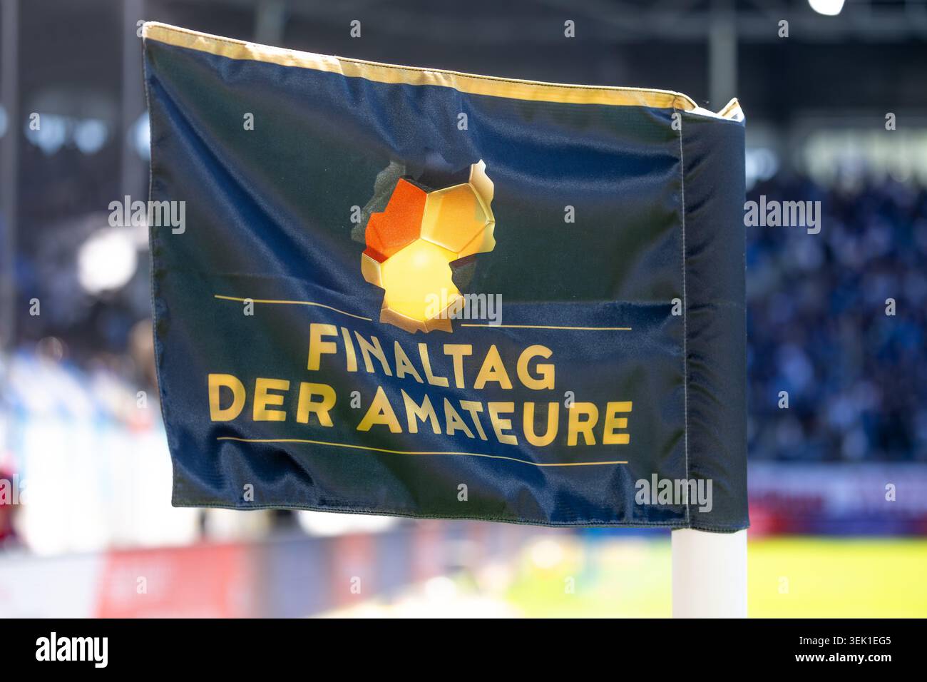 Amateur finals Day image symbolique : drapeau d'angle avec le logo officiel Banque D'Images