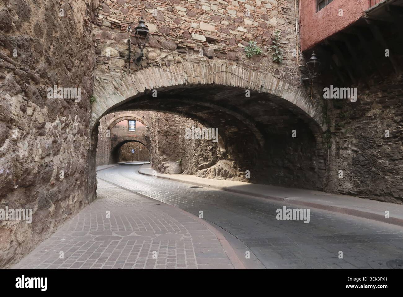 DAS beruehmte Stadttunnelsystem von Guanajuato, Mexiko Banque D'Images
