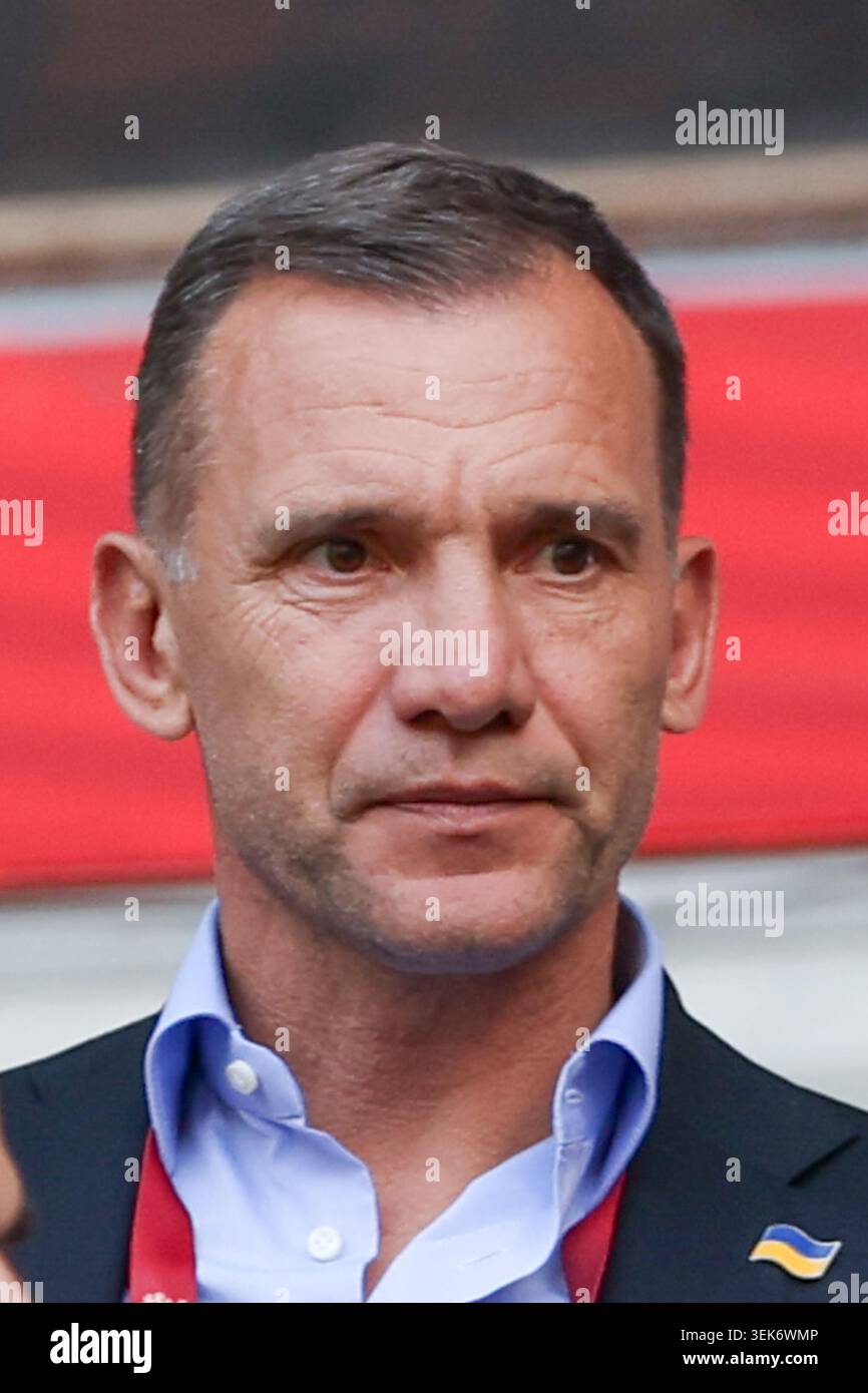 Wroclaw, Pologne. 31 mai 2026. Andriy Shevchenko de l'Ukraine vu lors du match amical 2026 match de football entre la Pologne et l'Ukraine à Tarczynski Arena (Wroclaw) . Score final ; Pologne 0 :2 Ukraine. Crédit : SOPA images Limited/Alamy Live News Banque D'Images