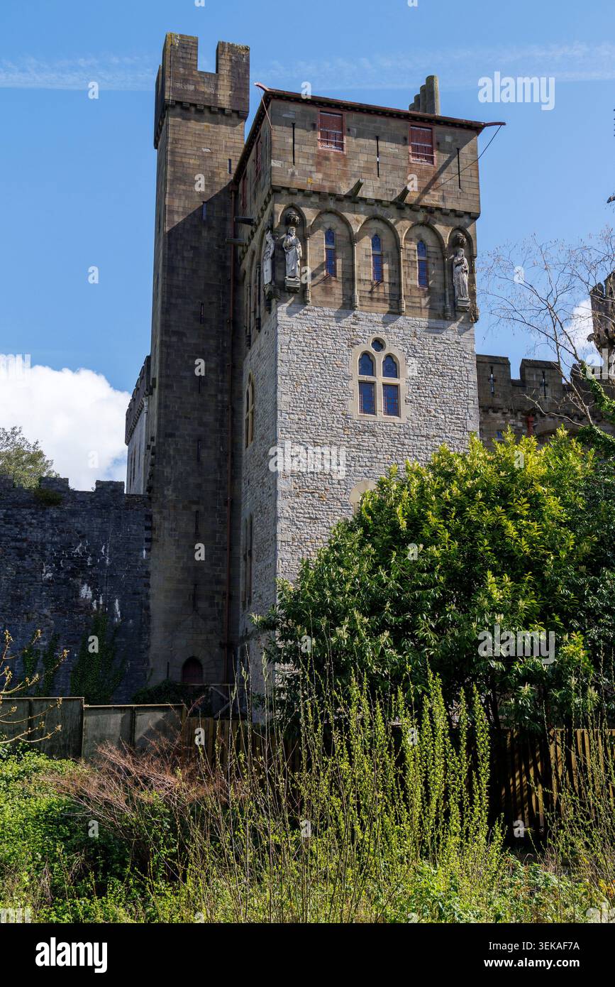 Le Château de Cardiff, Cardiff, Pays de Galles, Royaume-Uni Banque D'Images