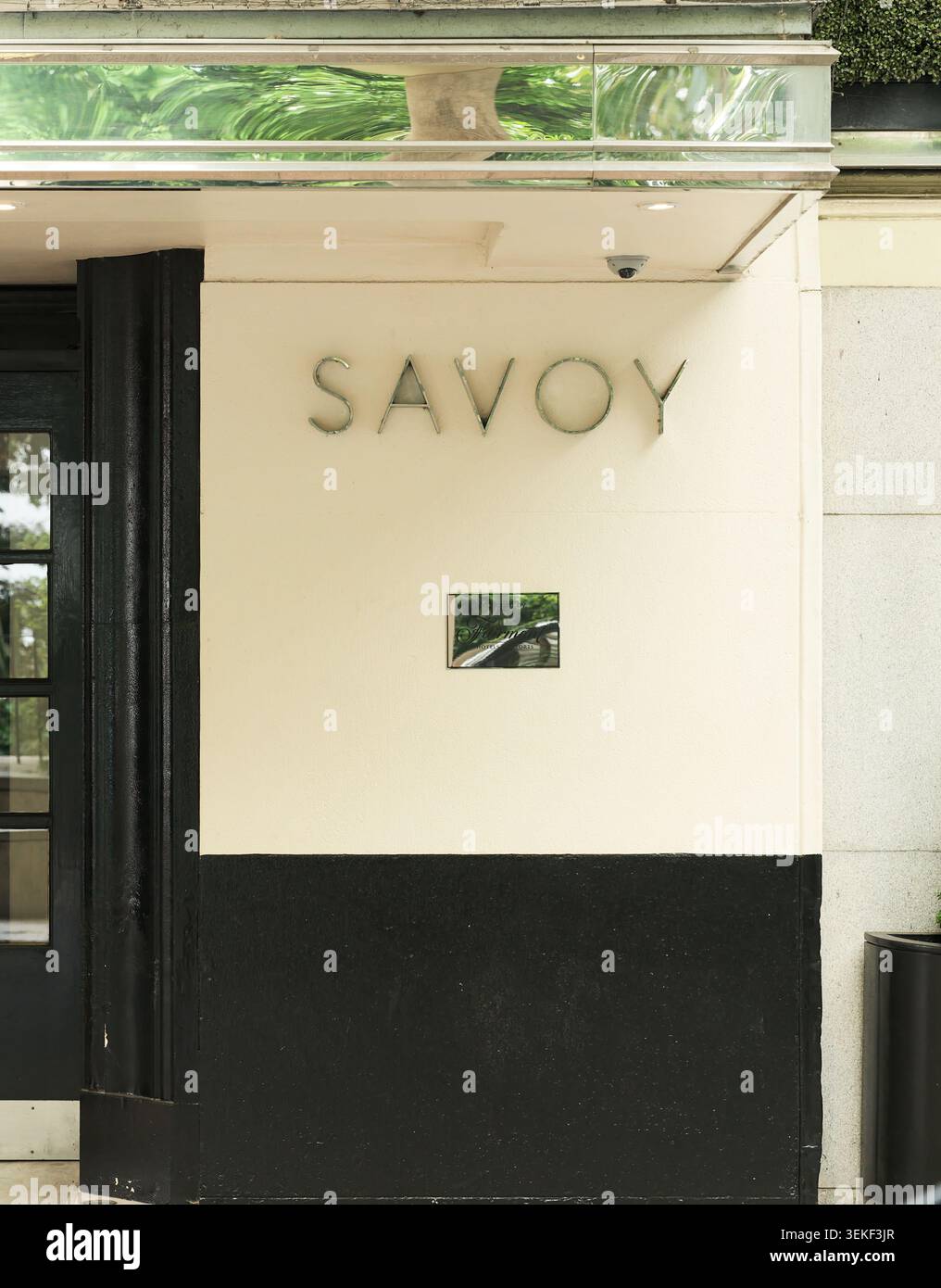 Savoy Hotel, Londres, Angleterre. Banque D'Images