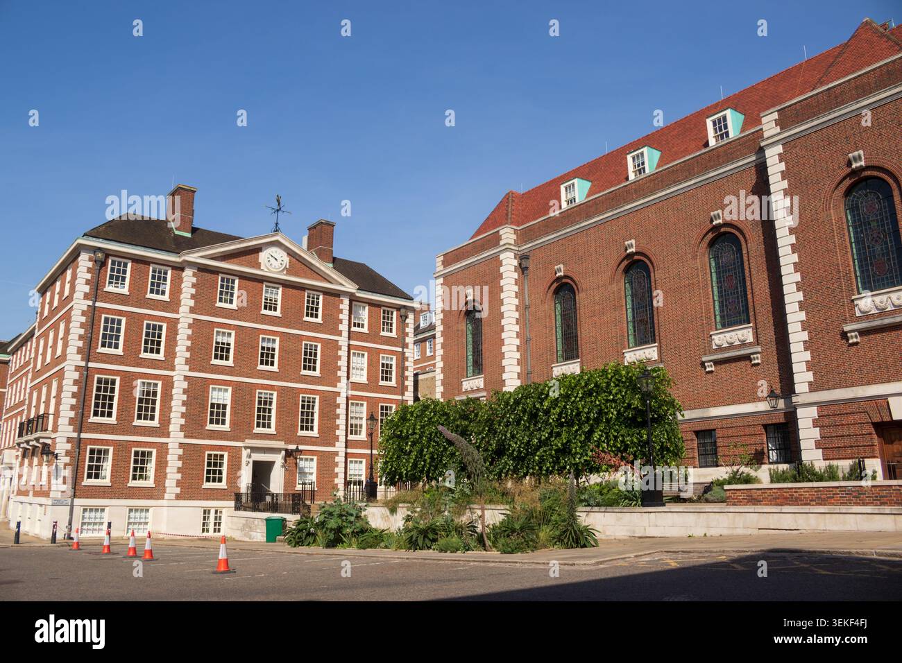 1 Crown Office Row and Inner Temple Hall, Temple, Londres, Royaume-Uni Banque D'Images