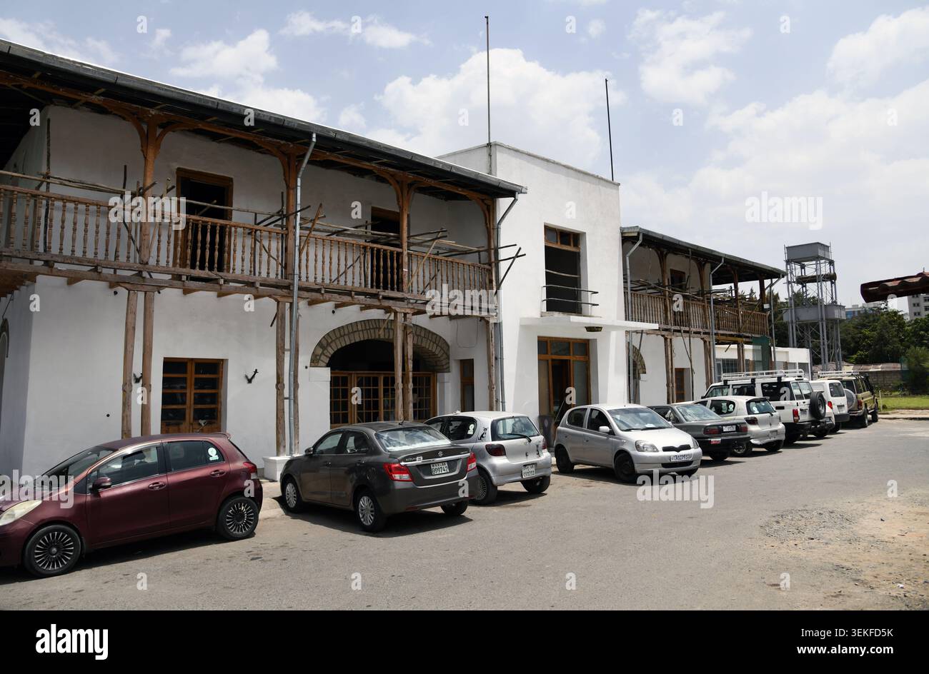 Hôtel Taitu en rénovation. Addis-Abeba, Éthiopie. Banque D'Images