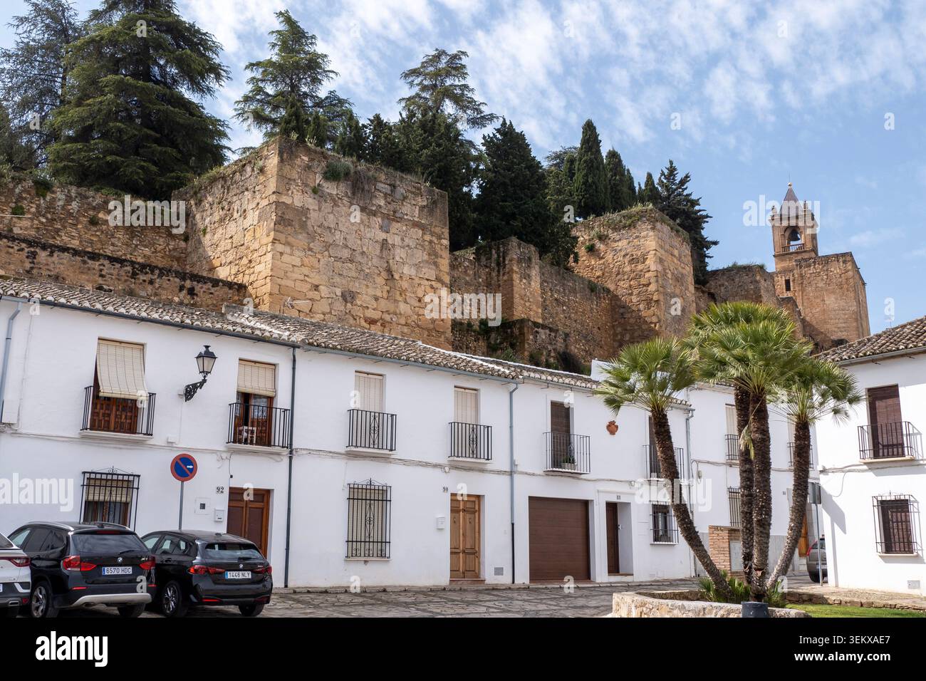 Antequera en Andalousie : l'Alcazaba Banque D'Images