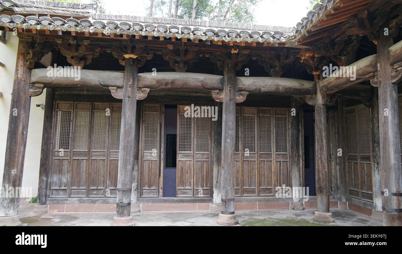 Musée des habitations de Qiankou : un trésor culturel national à Huangshan Banque D'Images
