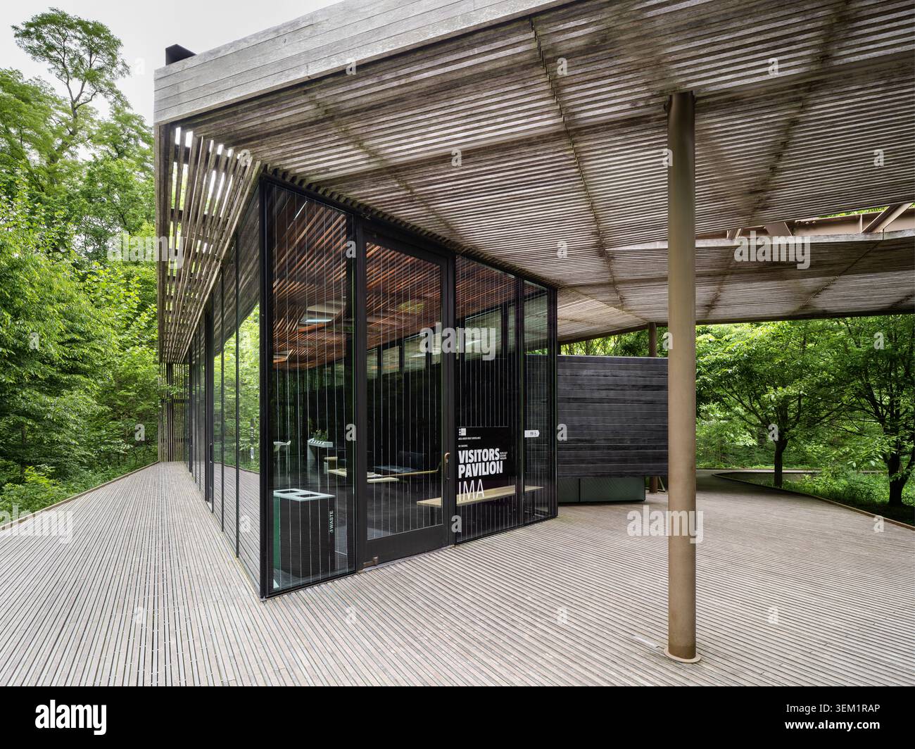 Ruth Lilly Visitors Pavilion, lieu : Indianapolis IN, architecte : Marlon Blackwell Architects Banque D'Images