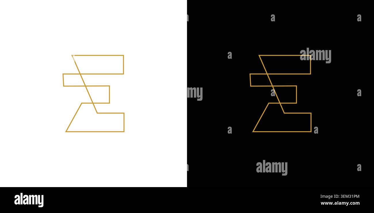 Design sophistiqué et luxueux du logo lettre E initiales Illustration de Vecteur
