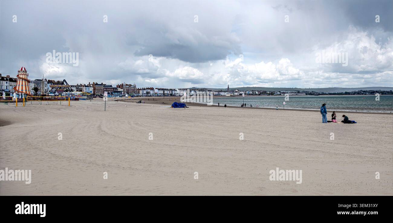 La plage de Weymouth, Angleterre Banque D'Images
