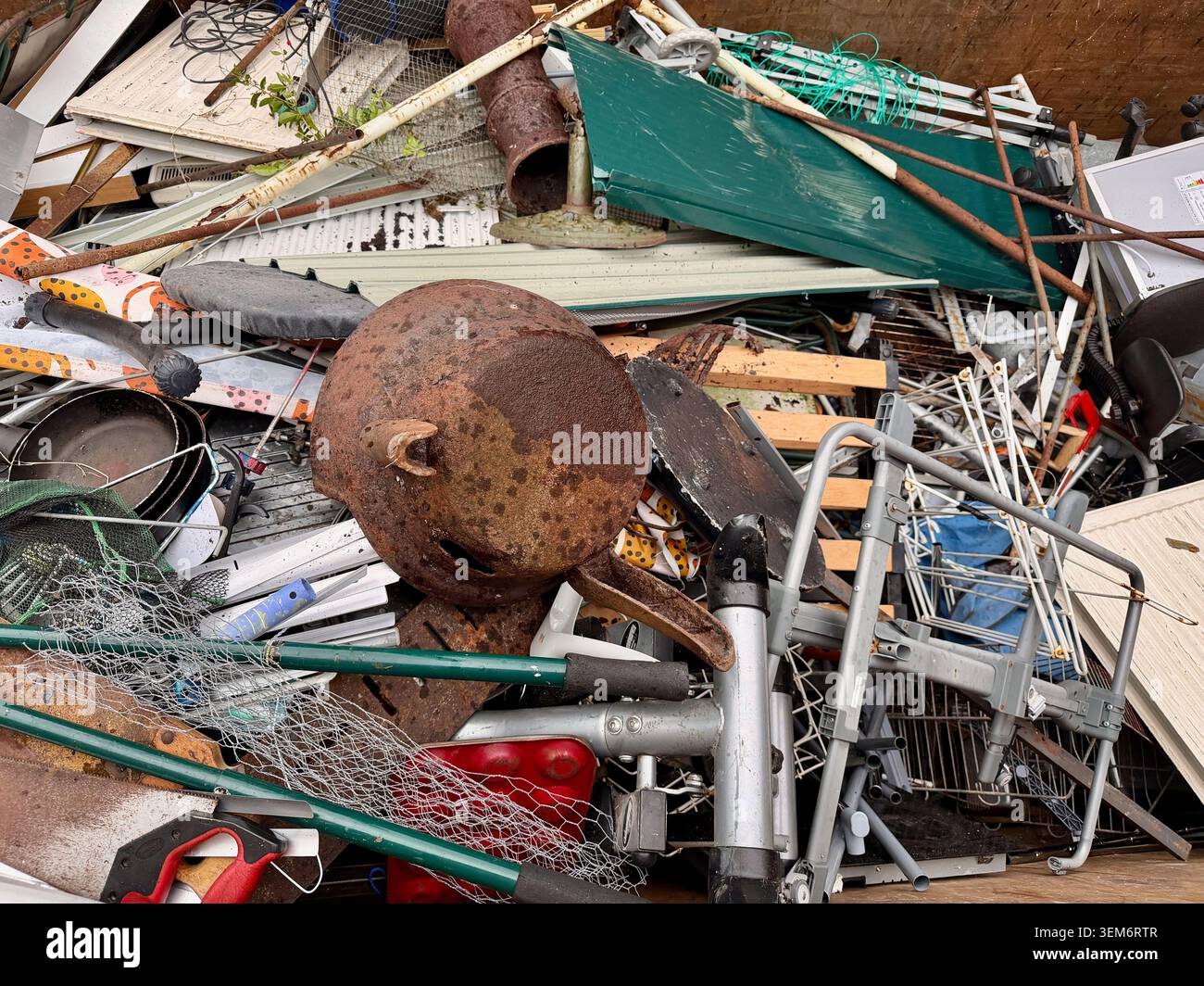 Déchets à la pointe locale Banque D'Images