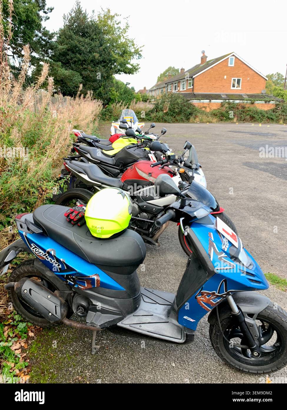 Terrain d'entraînement CBT pour motos Banque D'Images
