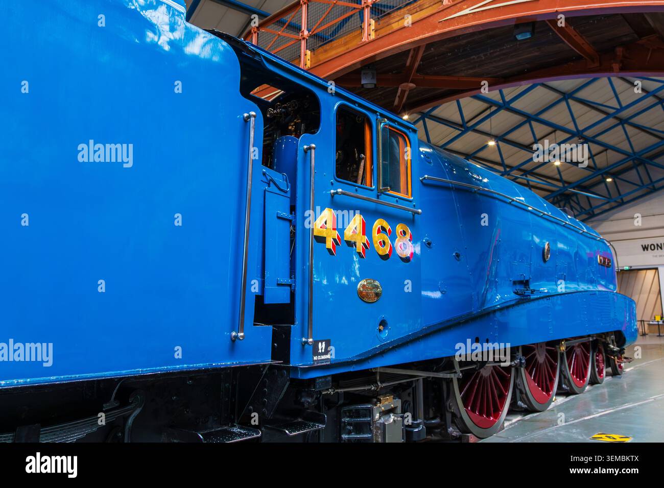 Détenteur du record du monde de la locomotive à vapeur la plus rapide « Mallard » exposé au National Railway Museum de York Banque D'Images