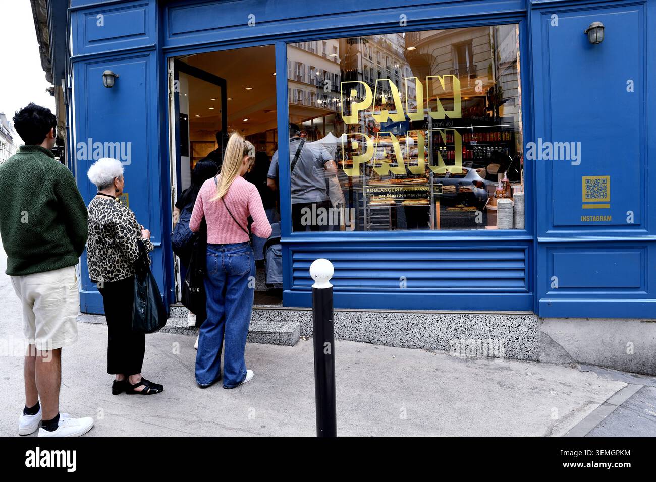 Boulangerie traditionnelle à Montmartre - Paris - France Banque D'Images