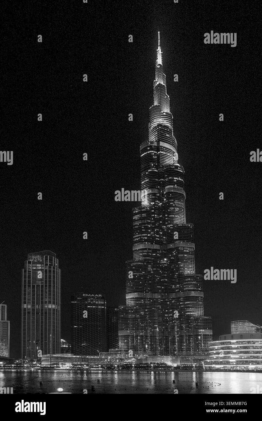 Emirates ? VAR, Burj Khalifa à Dubaï Banque D'Images