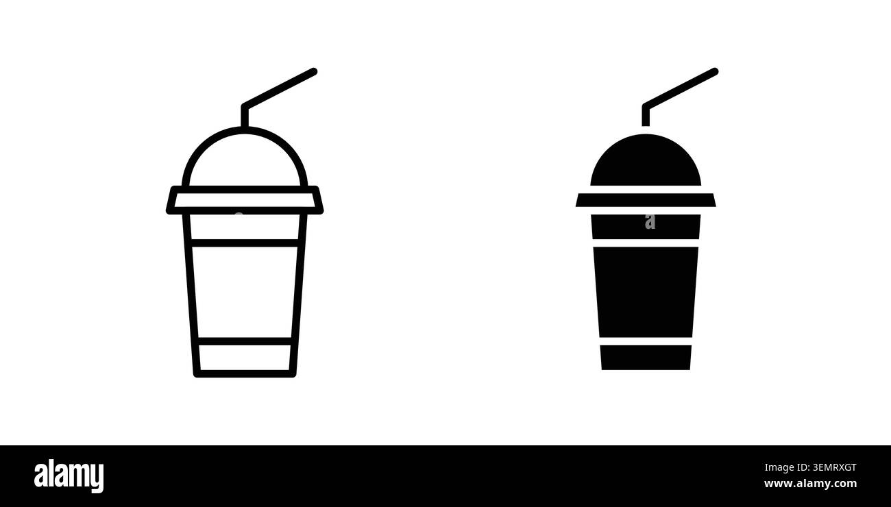 Motif graphique Milk Shake. vecteurs d'icônes web. Illustration de Vecteur