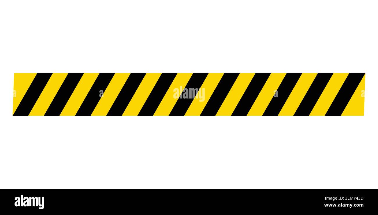 Ruban adhésif d'avertissement de danger jaune et noir texture Vector Illustration de Vecteur
