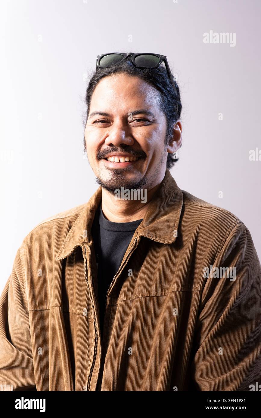 Yoshi Fe, écrivain mexicain Portrait Banque D'Images