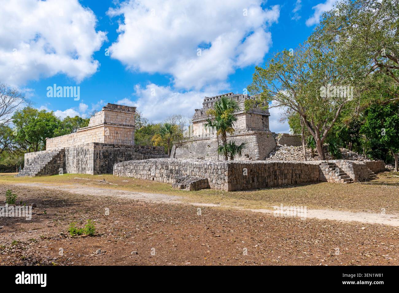 Ruines mayas de Chichen Itza, Yucatan, Mexique. Banque D'Images