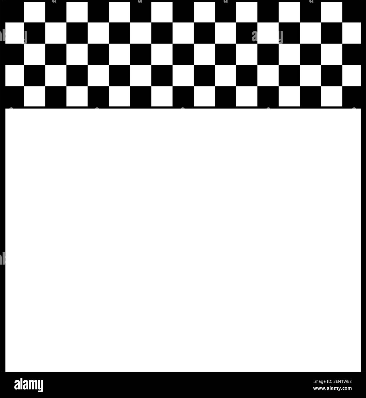 Début et fin de la ligne d'arc du damier. Drapeau à damier de course. Portail de finition rallye. Elément de design de rallye. Symbole de formule F1. Illustration vectorielle isolée sur Illustration de Vecteur