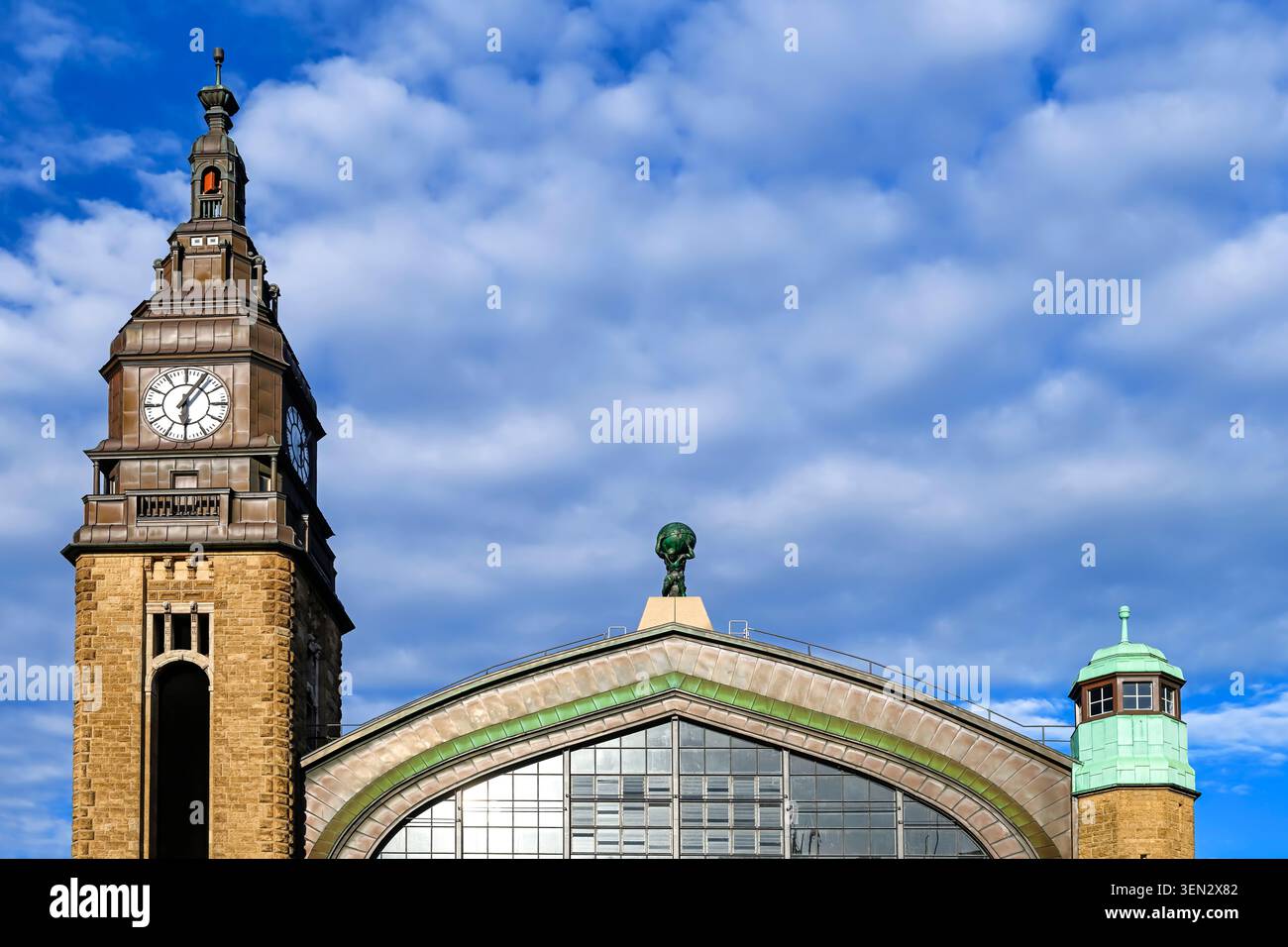 La gare centrale de Hambourg, Allemagne Banque D'Images
