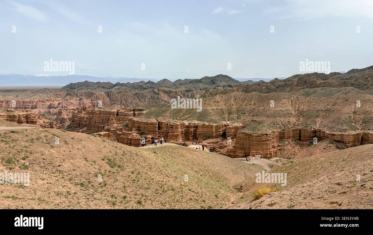 Point de vue à Charyn Canyon, Kazakhstan - Image de stock capturée avec un smartphone